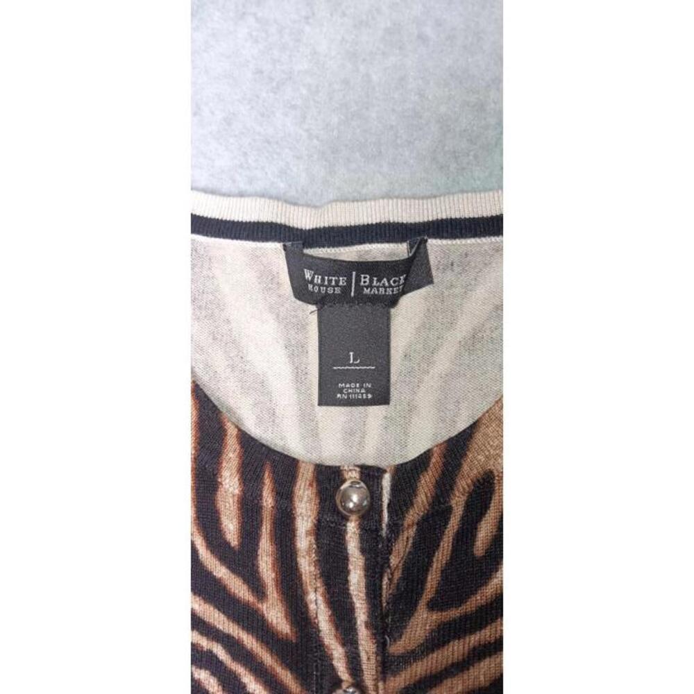 White House Black Market Snap Button Up Cardigan Womens Button Up Size Large... - Picture 2 of 12
